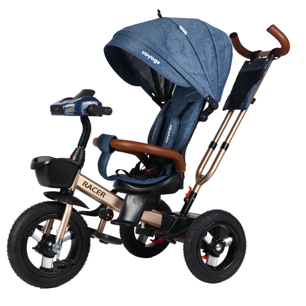 VOYAGE - Triciclo Racer Blue 360 Con Reclinación y Bluetooth