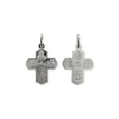 ANDREA COGGIOLA JOYAS - Colgante Cruz 4 Santos Plata Fina 925