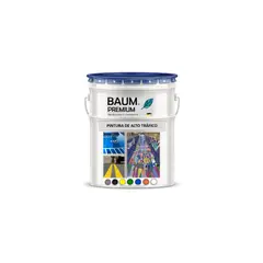 BAUM - Galón Pintura Alto Trafico Base Agua NEGRO