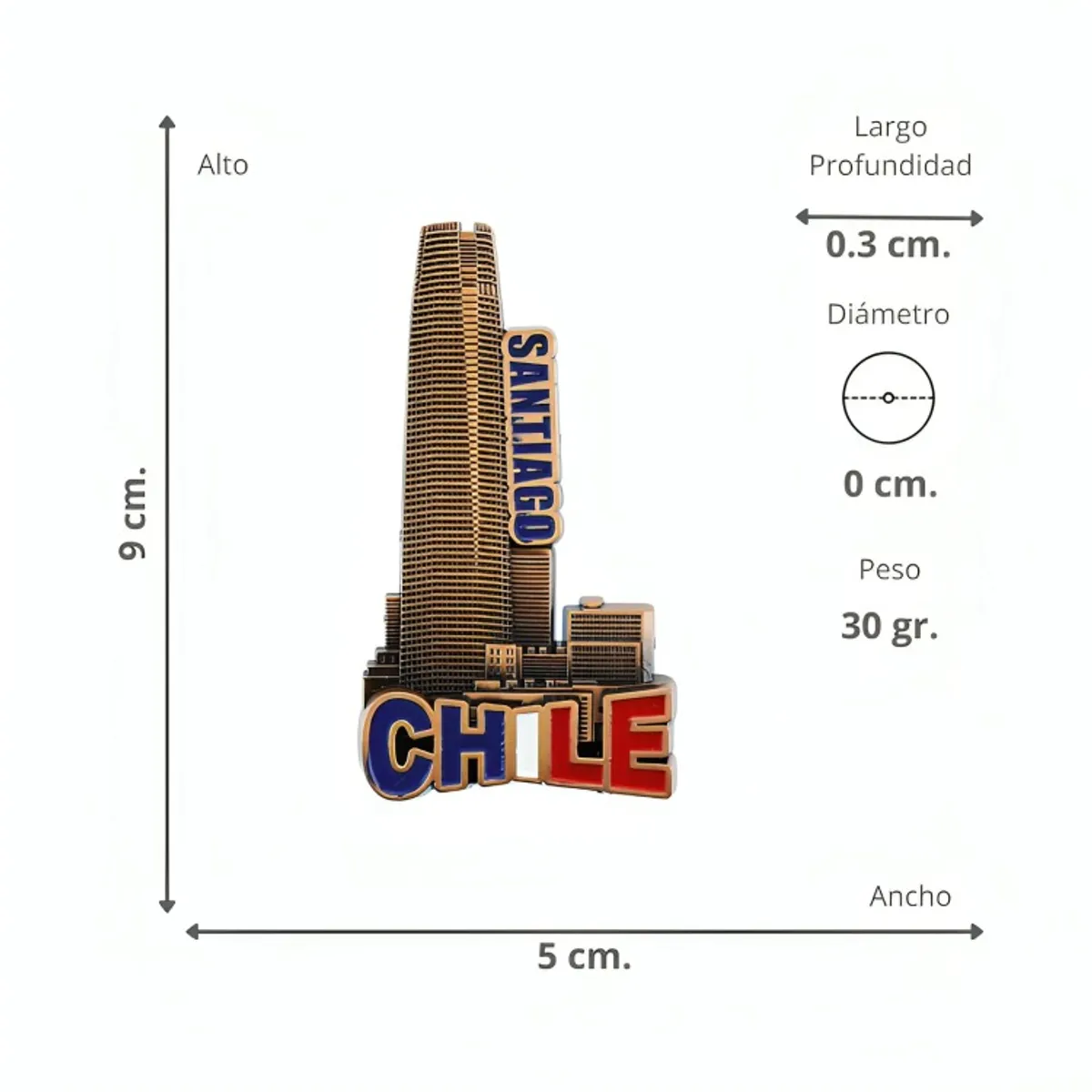 OEM - Pack 4 Iman color cobre Costanera
