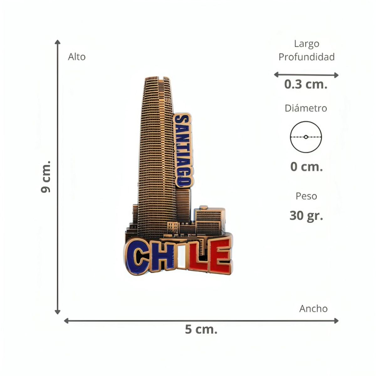 OEM - Pack 4 Iman color cobre Costanera