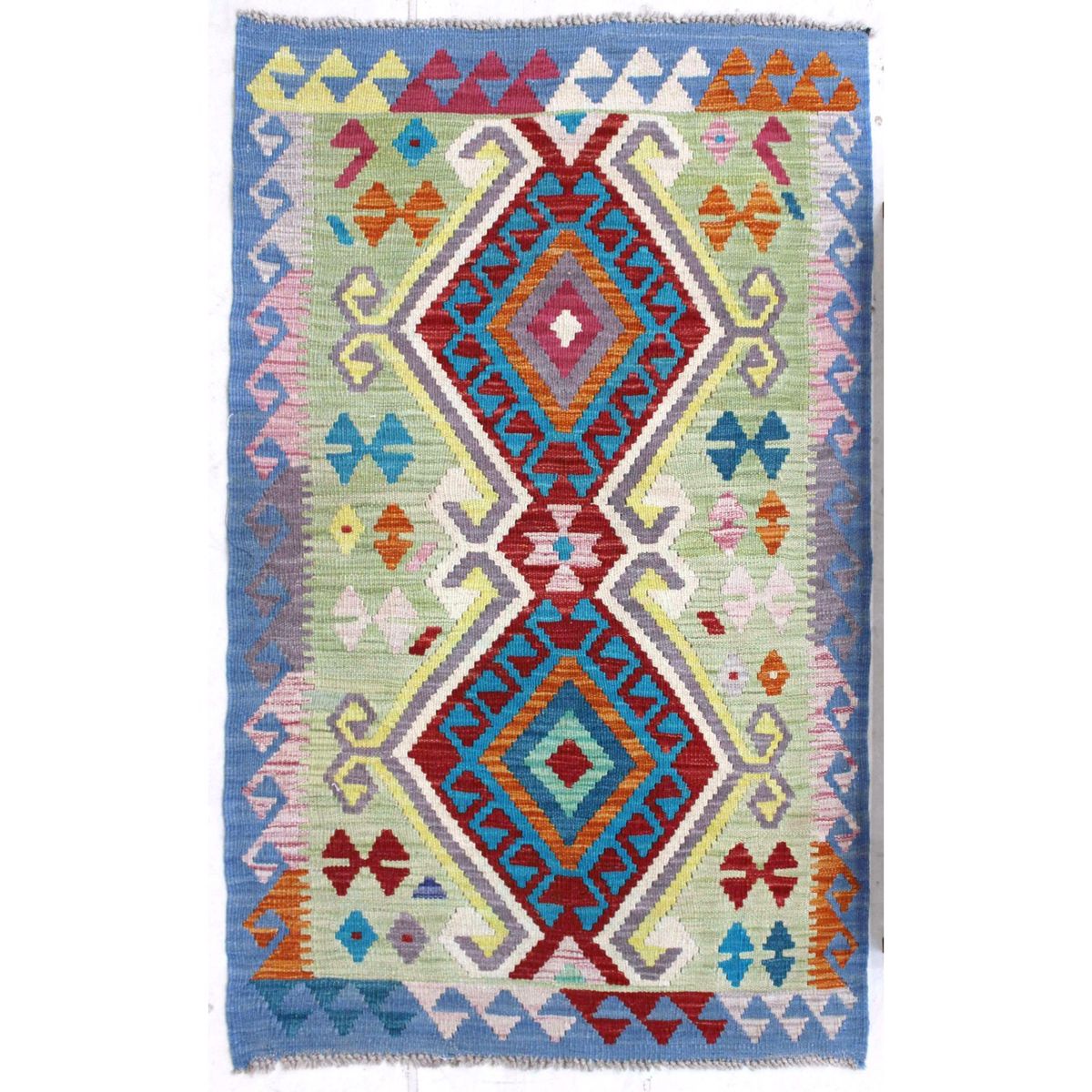 BAZHARS - ALFOMBRA BAZHARS 124X079 CM ARTESANAL KILIM VEGI