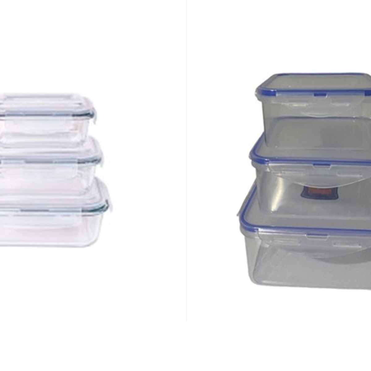 OEM - Set De 3 Taper Tupper Hermetico Plastico Comida