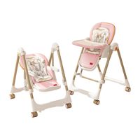 Silla De Comer Columpio 2 En 1 Rosada