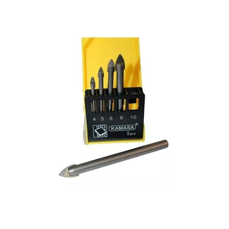 KAMASA - Juego Set De Brocas Para Ceramica Y Vidrio