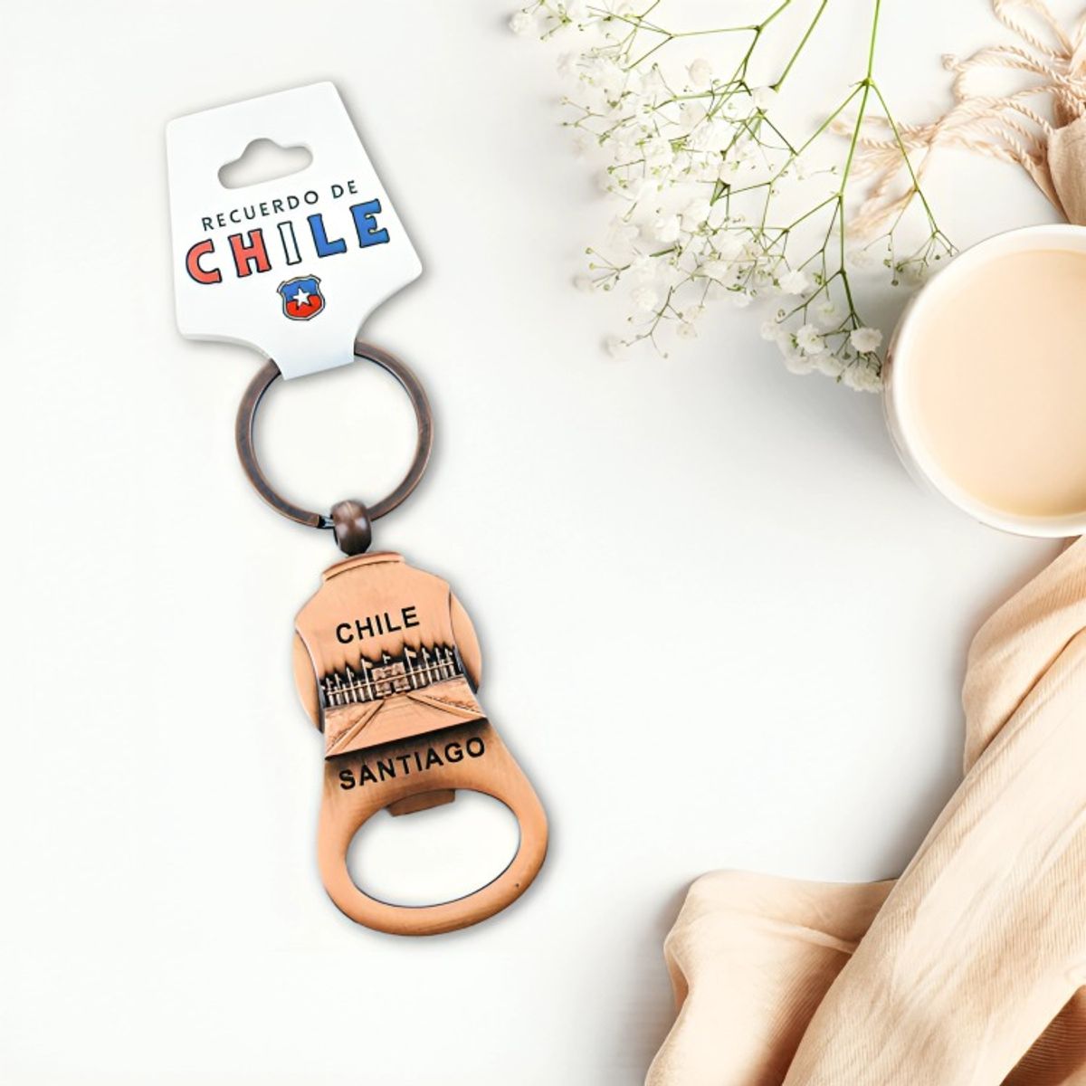 OEM - Pack 4 Llavero/Destapador Santiago