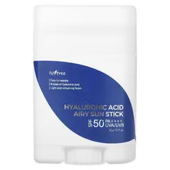 ISNTREE - Protector solar en barra ácido hialurónico Cosmética Coreana