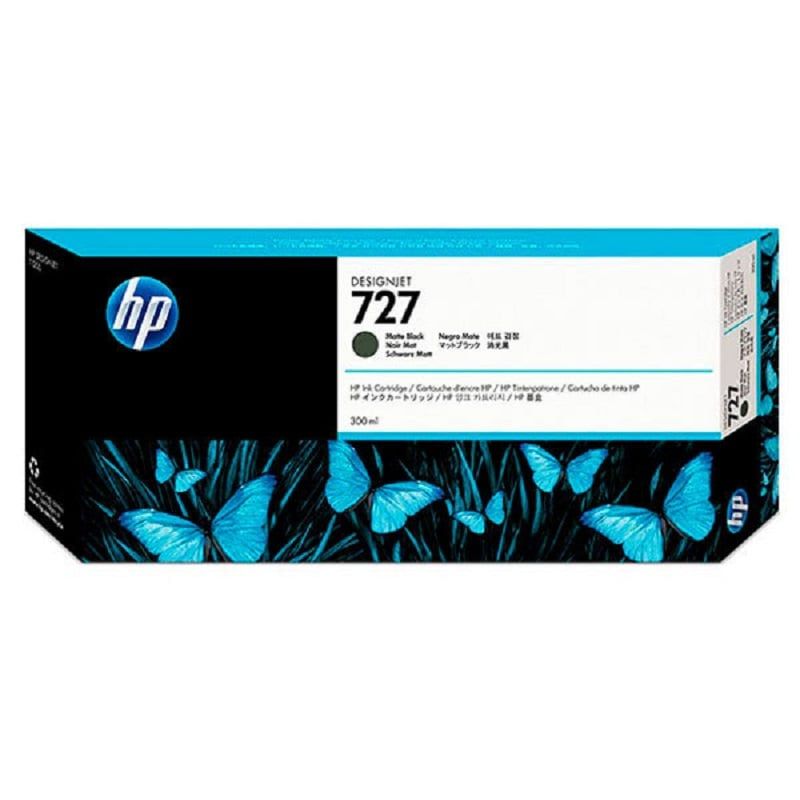 HP - Cartucho de Tinta HP 727 300ml Negro Mate 1Q12A