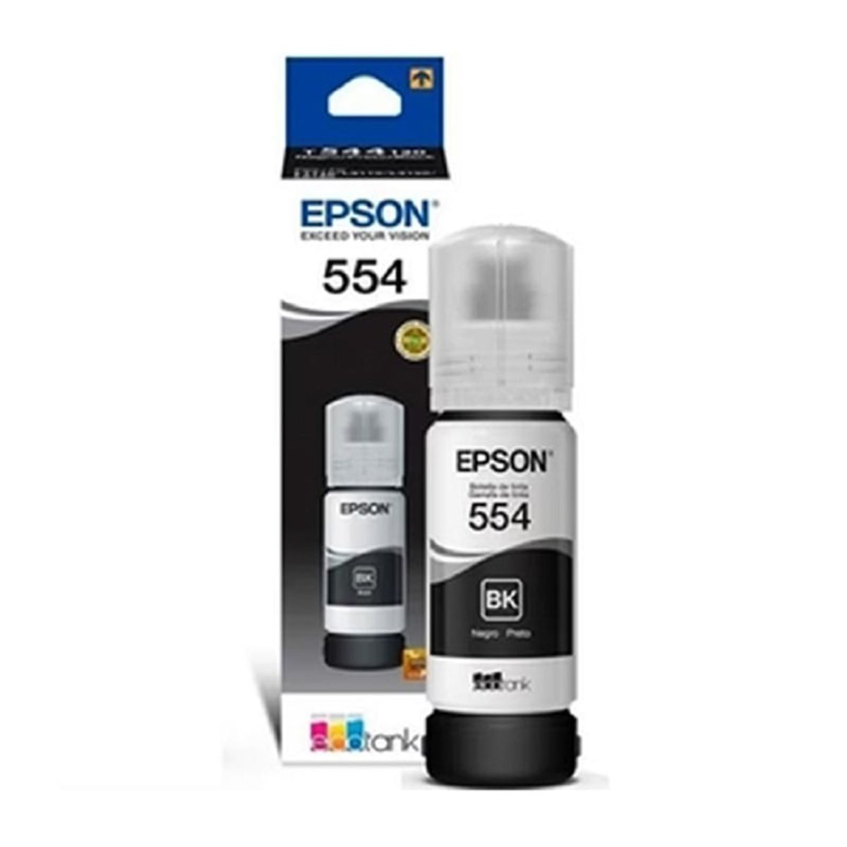 EPSON - Botella de Tinta Epson T554 70ml pág. 6.700 Negro T554120-AL