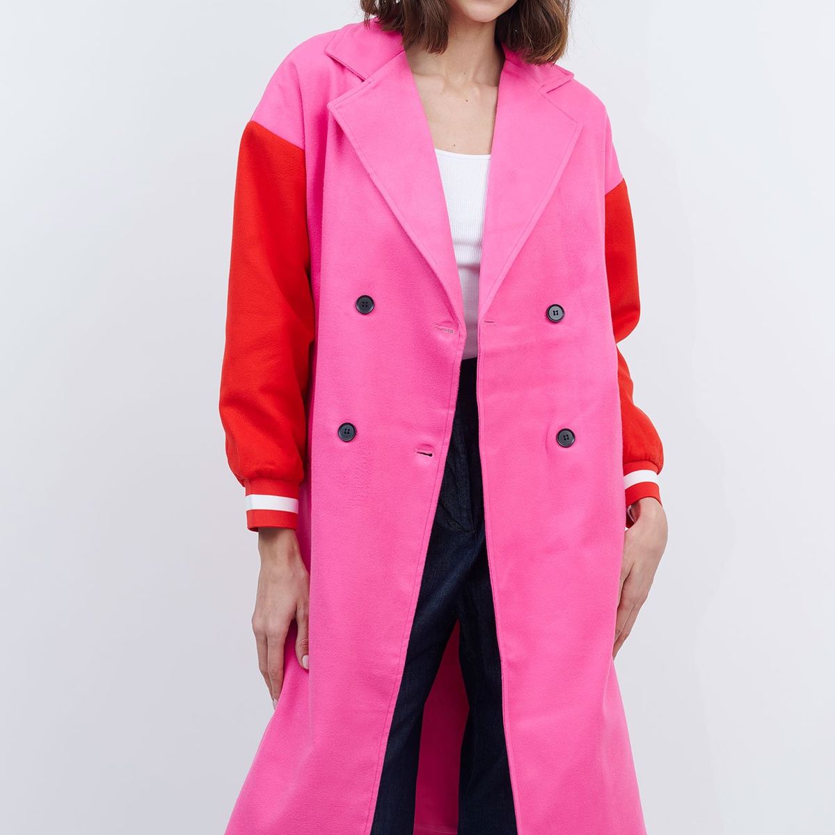 GUINDA - Abrigo Oversize Paño de Lana MET