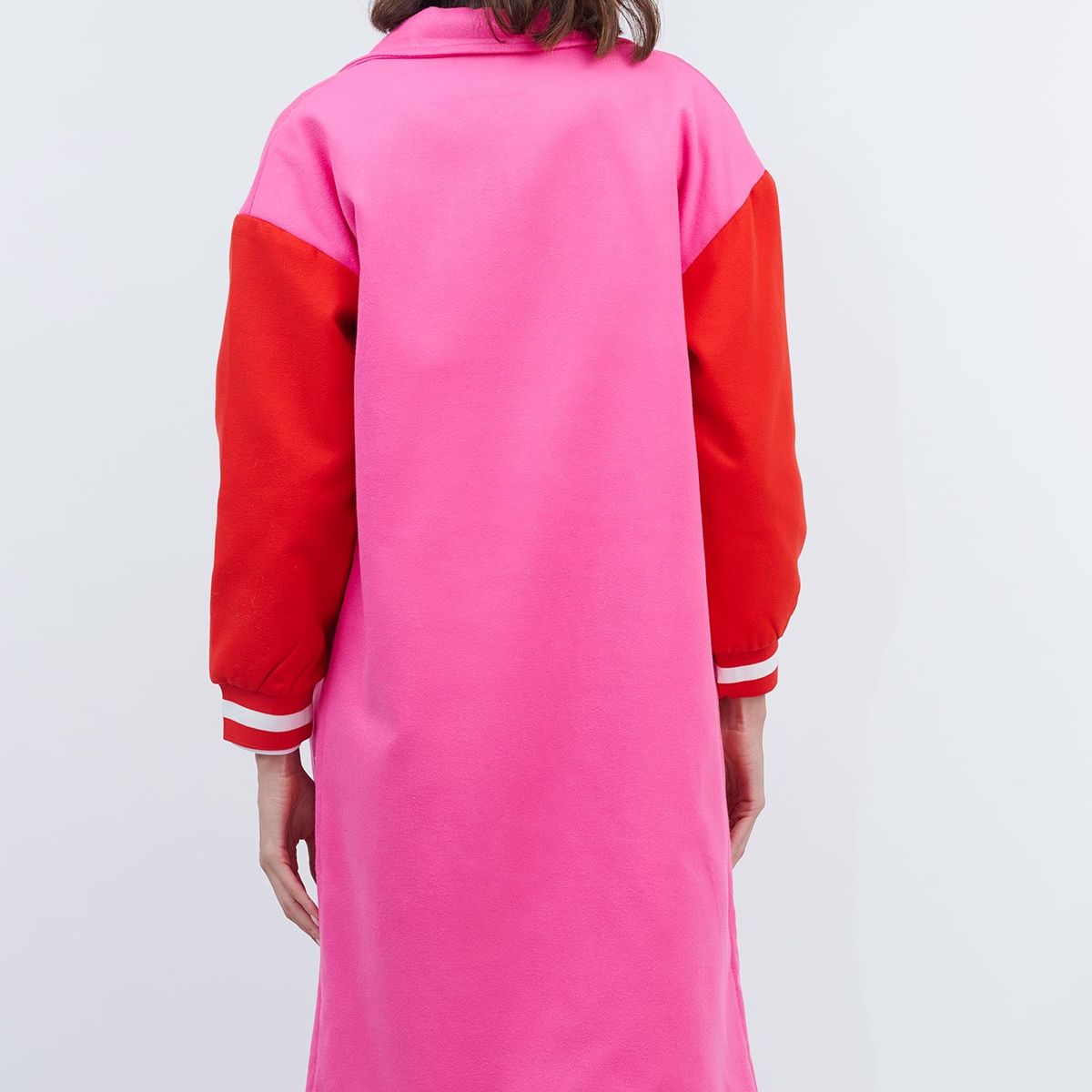 GUINDA - Abrigo Oversize Paño de Lana MET