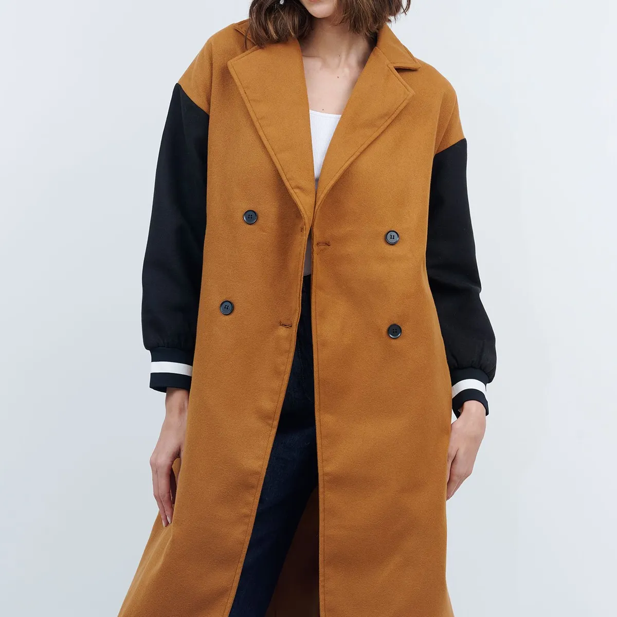 GUINDA - Abrigo Oversize Paño de Lana MET