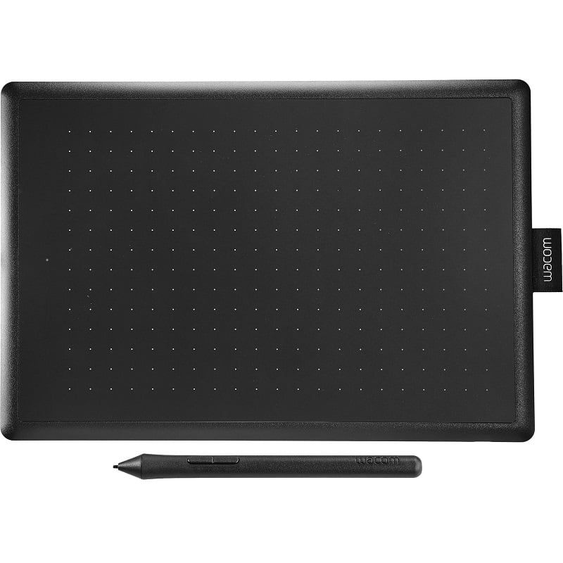 WACOM - Tablet Digitalizadora Wacom One By Medium 150x95mm USB Negro/Rojo
