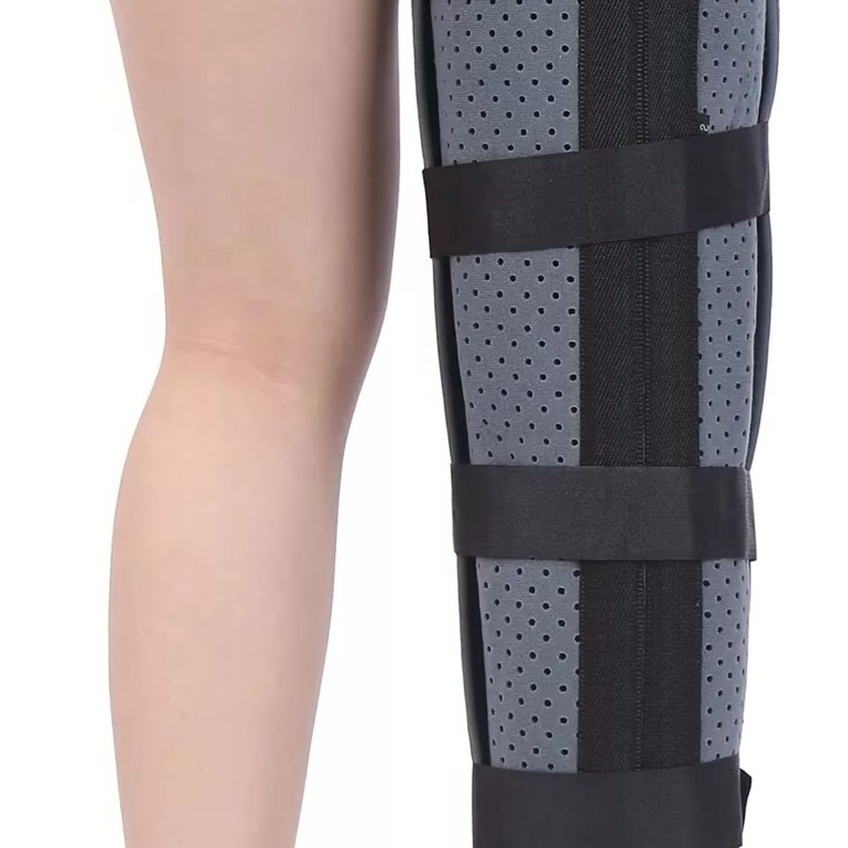ONEDER - Inmovilizador De Rodilla Largo Tripanel Con Velcro Ajustable Talla L