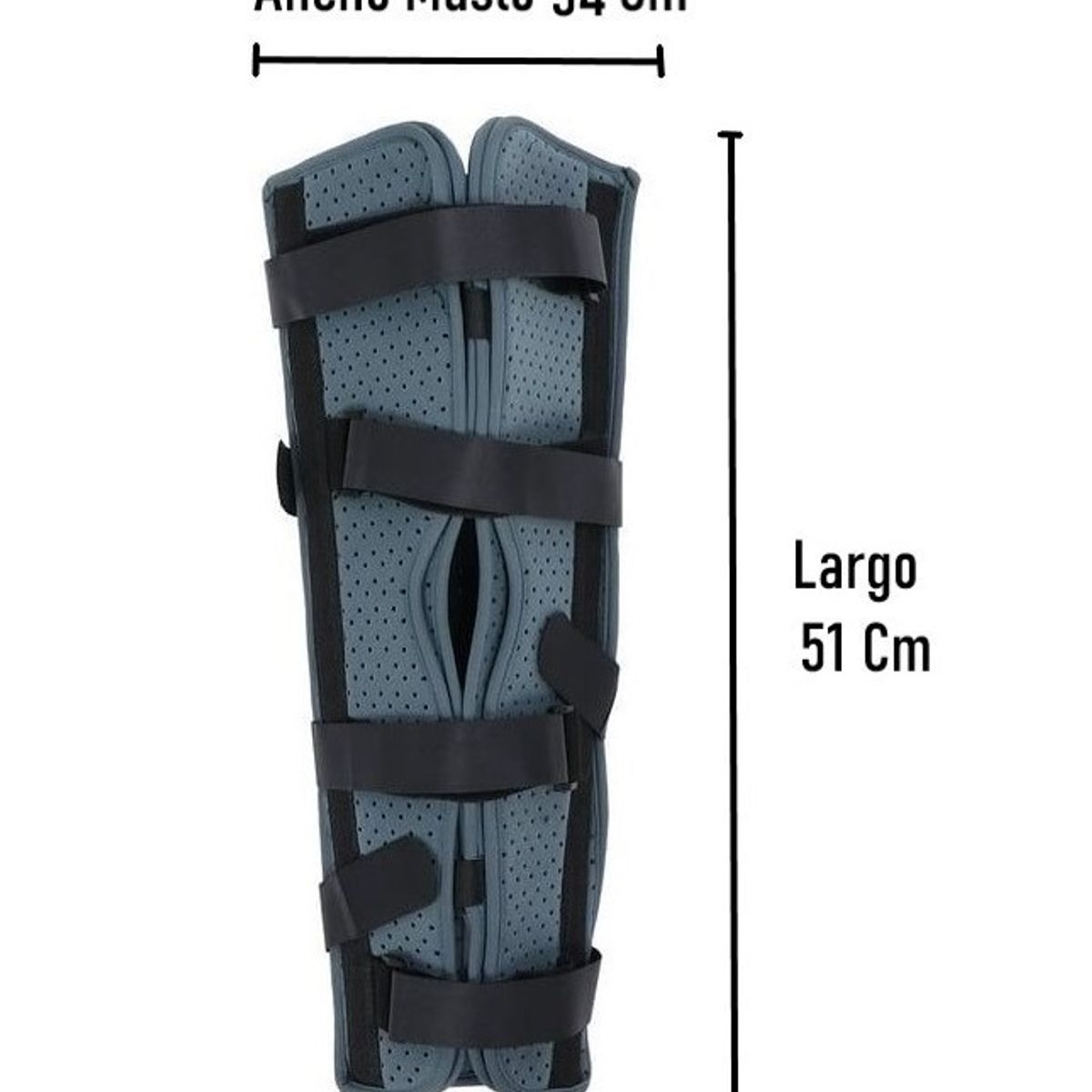 ONEDER - Inmovilizador De Rodilla Largo Con Velcro Ajustable Oneder Talla S