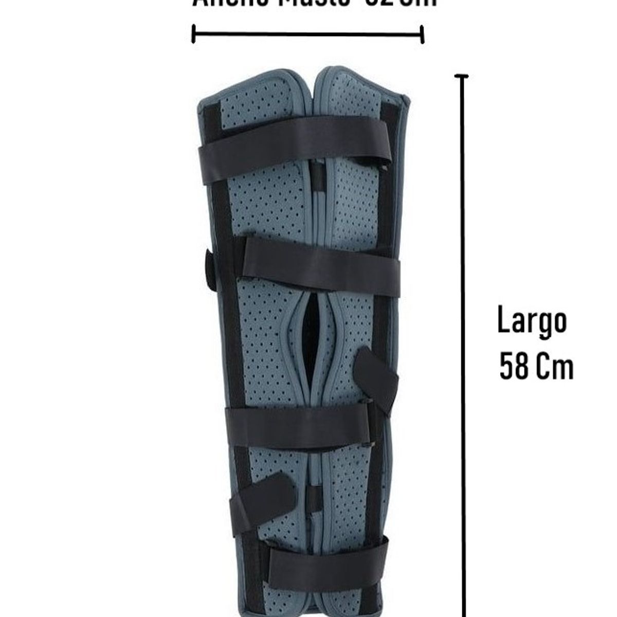 ONEDER - Inmovilizador De Rodilla Largo Con Velcro Ajustable Oneder Talla L