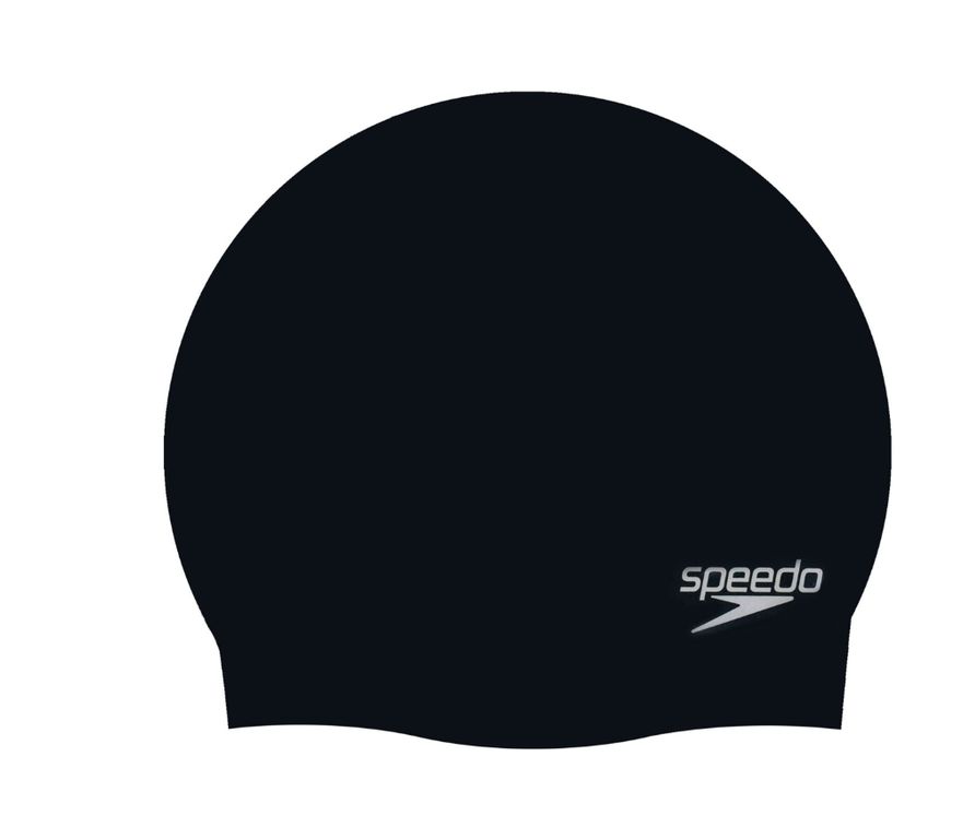 Gorro Natacion Plain Moulded Silicona Negro