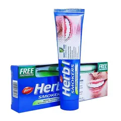 GENERICO - Pasta Dental Herb'l Fumadores + Cepillo de Dientes 150gr DABUR HERB'L