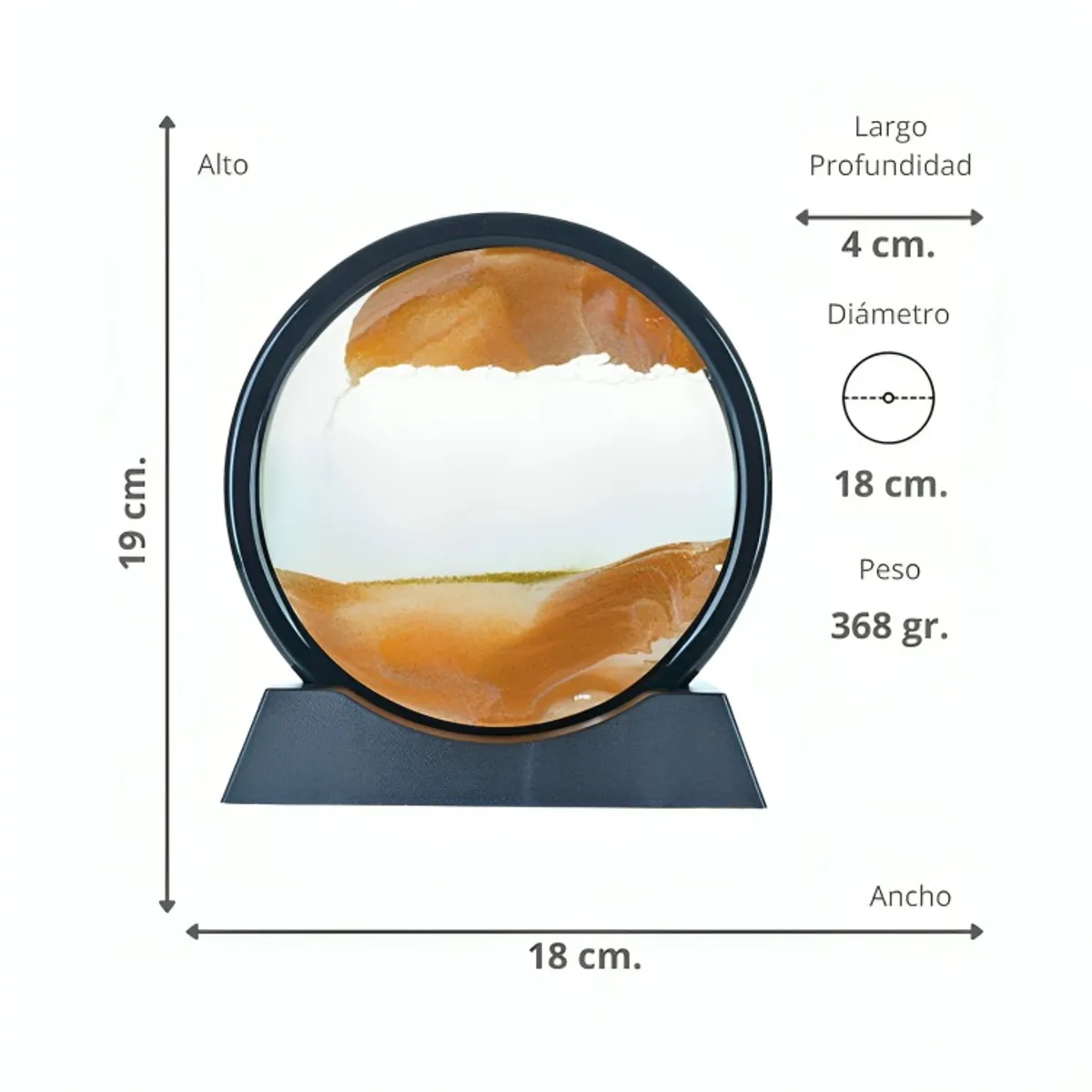 OEM - Luz de Arena Negro Naranja