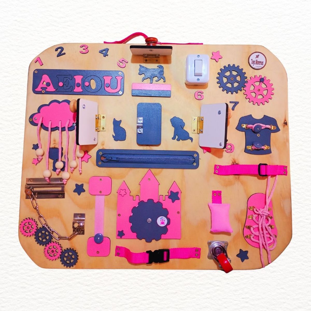 GENERICO - PANEL  SENSORIAL APRENDIZAJE 50X60 CMS