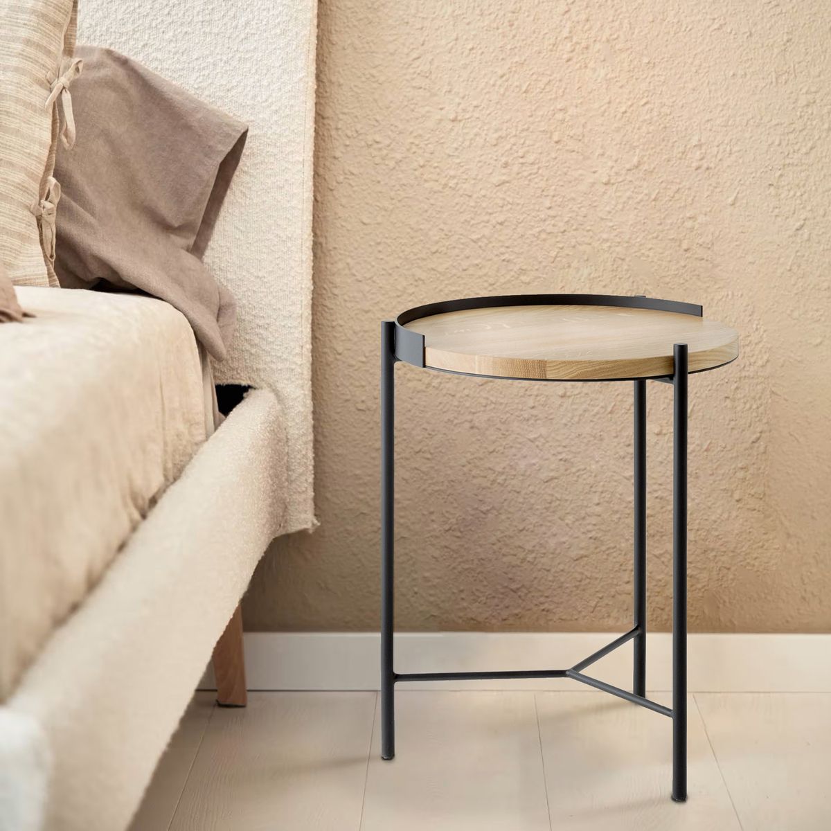 FORM DESIGN - Mesa Lateral Trantor 40 Natura/Negro Form