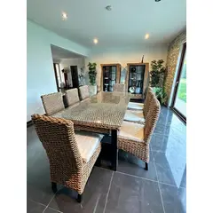 GENERICO - Comedor de 8 personas Rattan Natural
