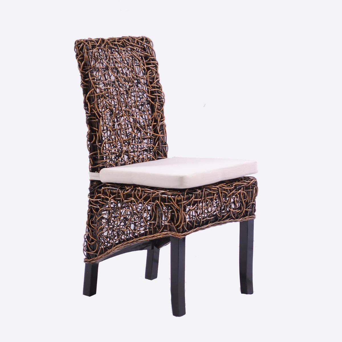 TERRA ESTILO - Silla Rattan Natural Nido de Pájaros