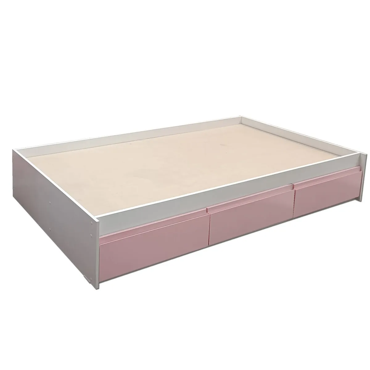 DECORACION CREATIVA - Cama Infantil 1.5 Plazas 3 Cajones Minimal Rosado