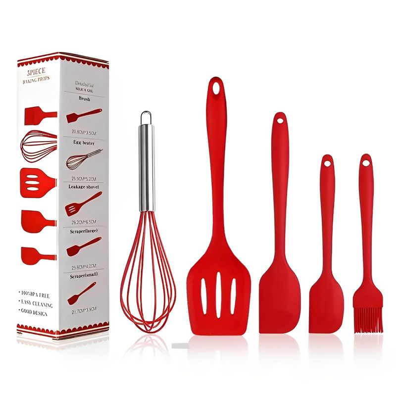 GENERICO - Set Utensilios De Silicona 5 PCS