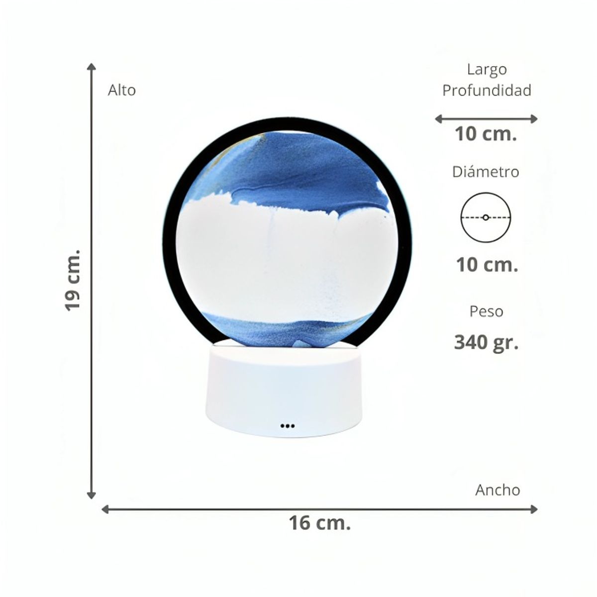 OEM - Luz de Arena 7 Colores Azul