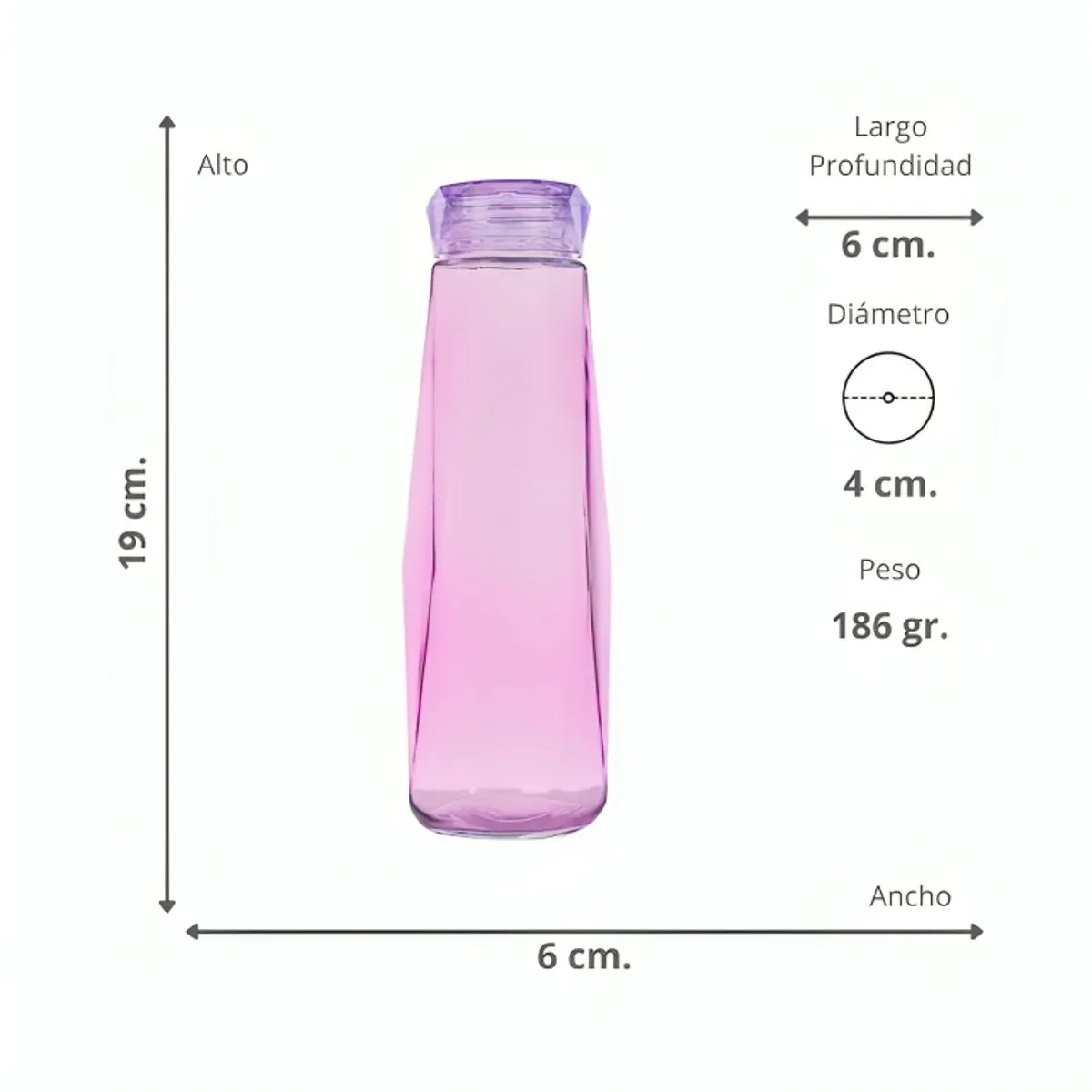 OEM - Botella Diamante Morada