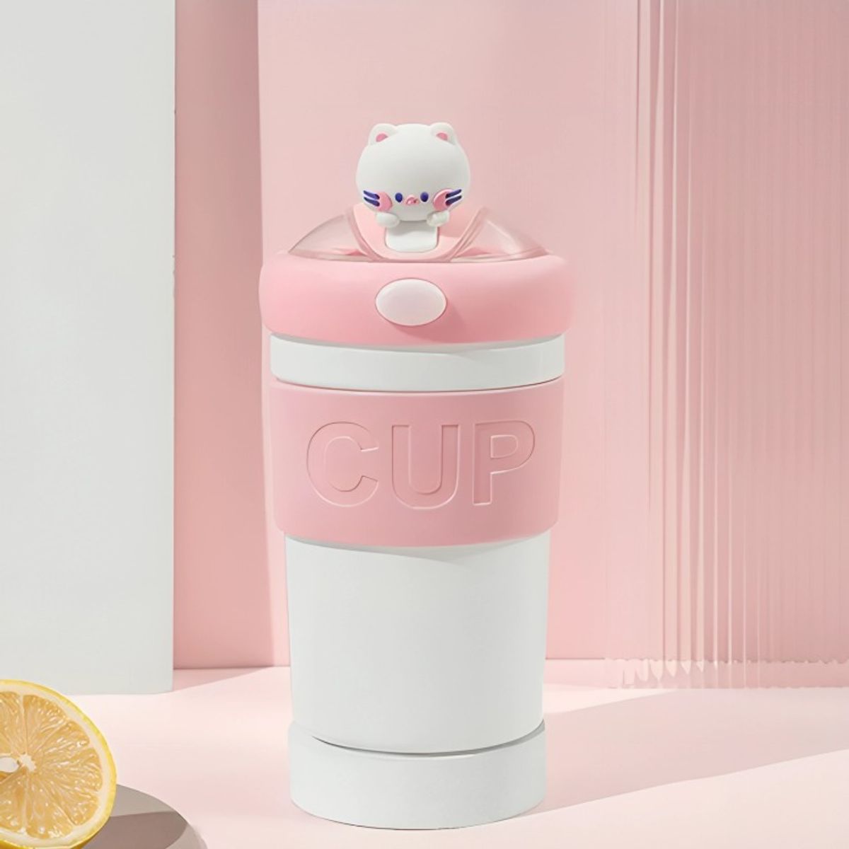 OEM - Vaso De Vidrio Hermético Con Bombilla Gato