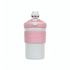 OEM - Vaso De Vidrio Hermético Con Bombilla Gato