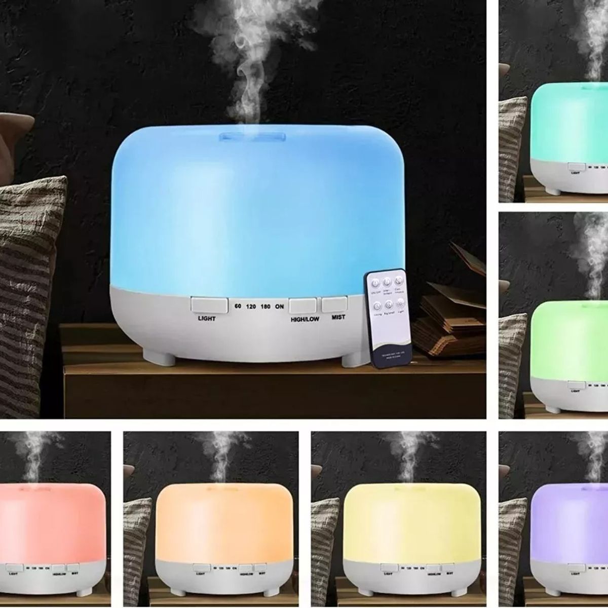 GENERICO - Humidificador Ultrasonico Humificador Aire Difusor 500ml