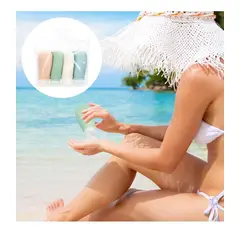GENERICO - Pack 4 Dispensadores De Silicona Para Viajes Vacaciones Premium