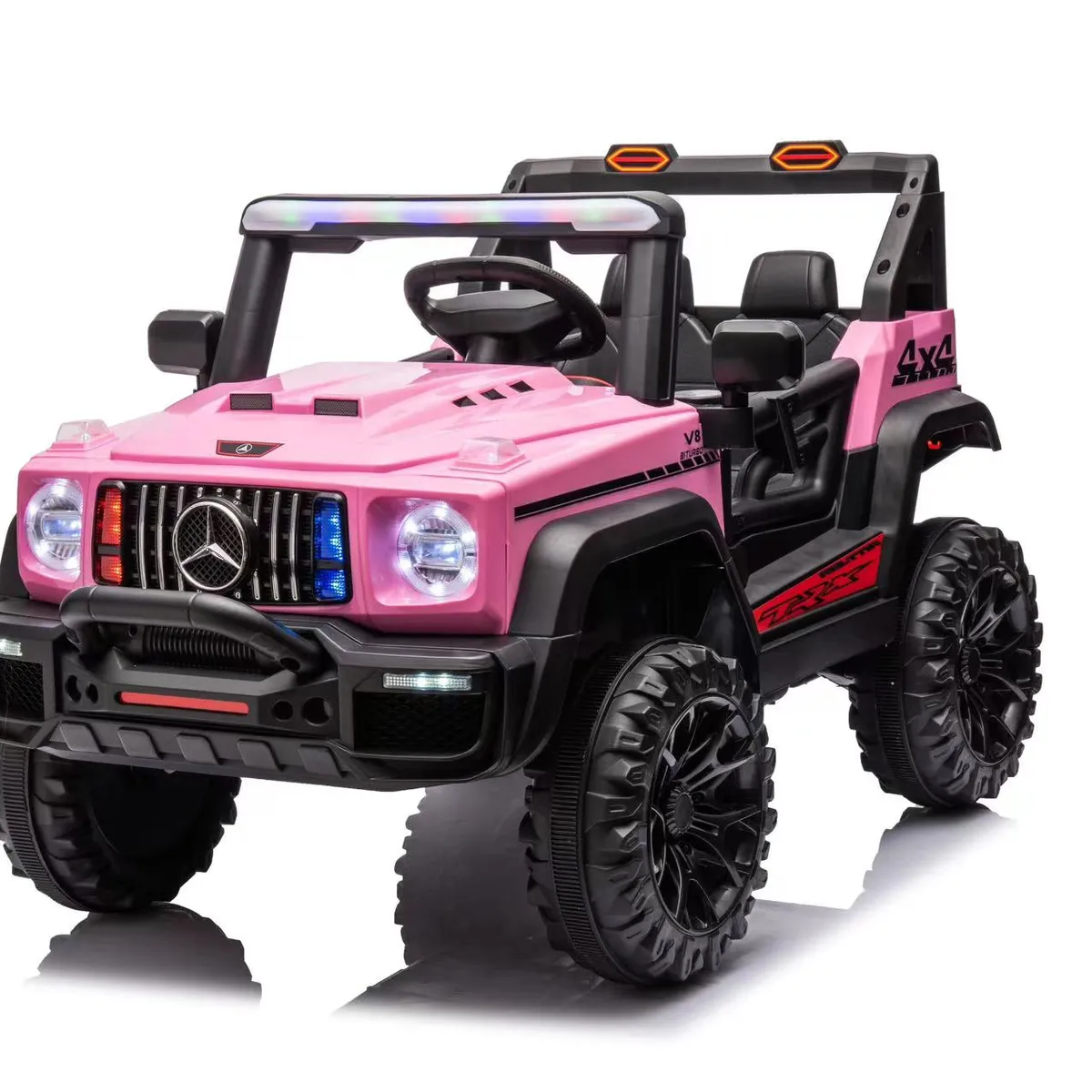 GENERICO - Jeep Electrico A Bateria 12V Modelo 9888 Rosa