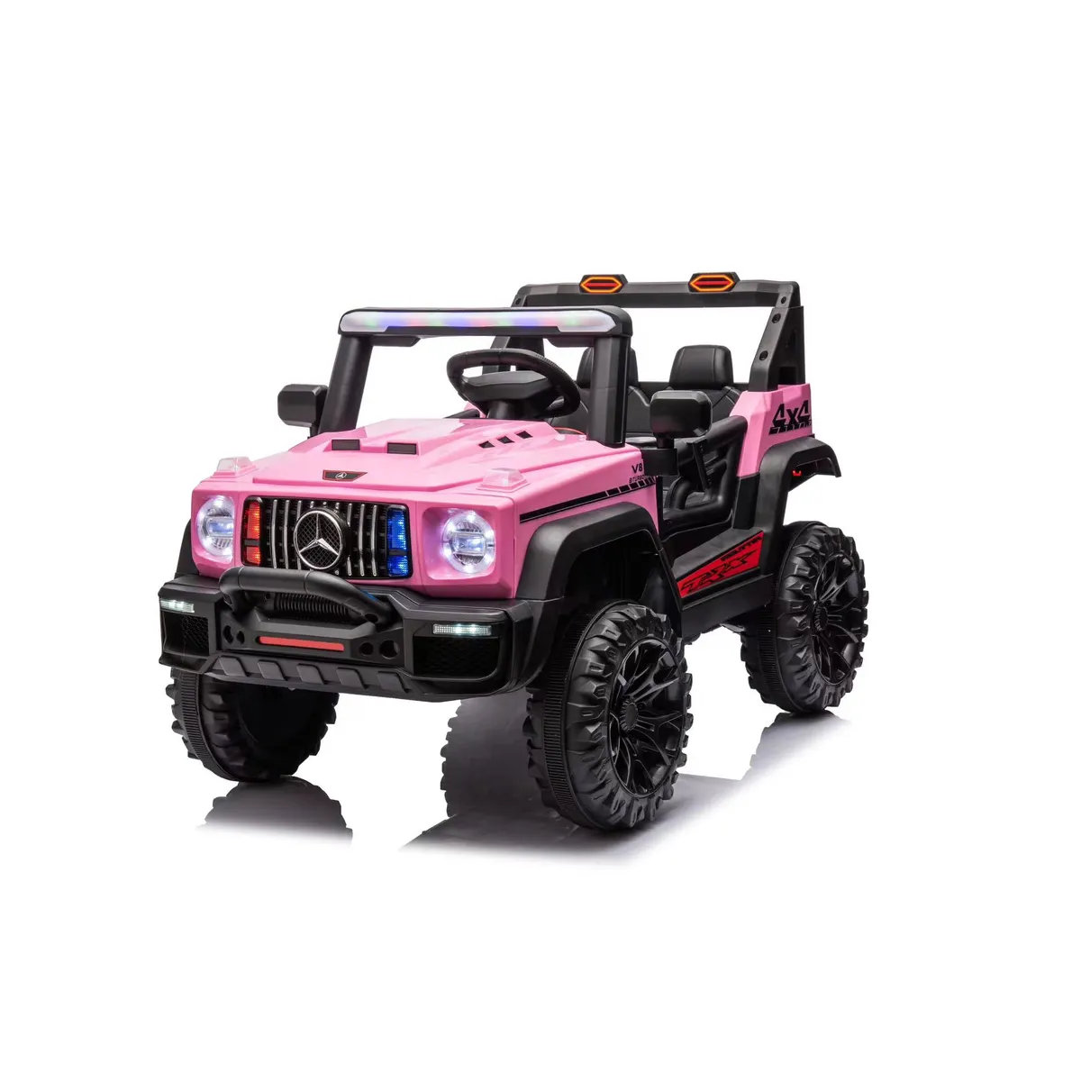 GENERICO - Jeep Electrico A Bateria 12V Modelo 9888 Rosa