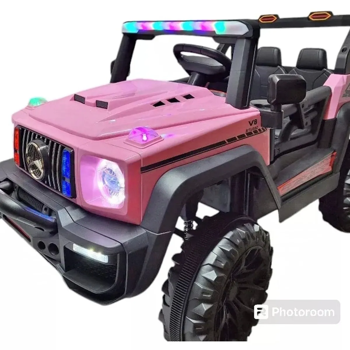 GENERICO - Jeep Electrico A Bateria 12V Modelo 9888 Rosa