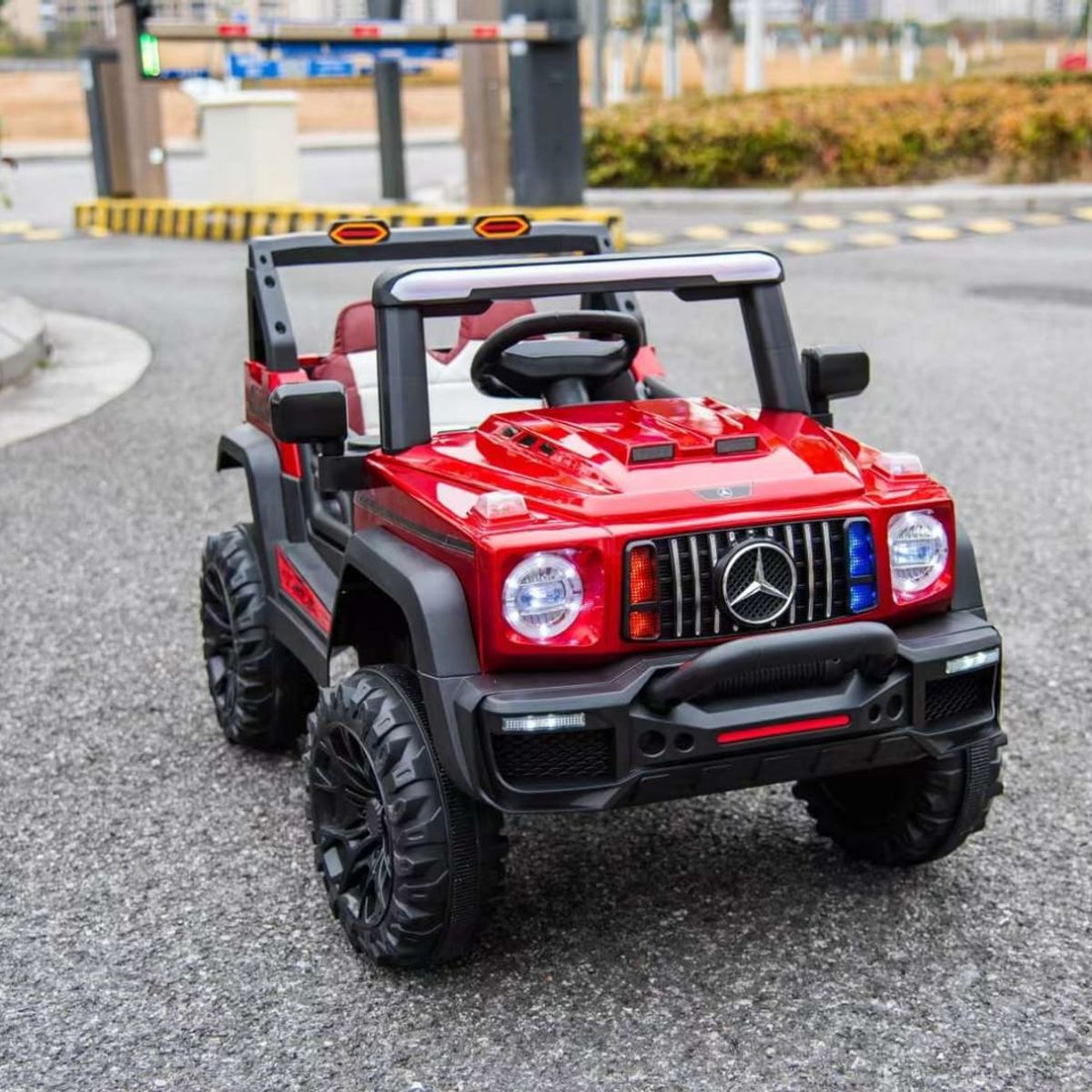 GENERICO - Jeep Electrico A Bateria 12V Modelo 9888 Rojo