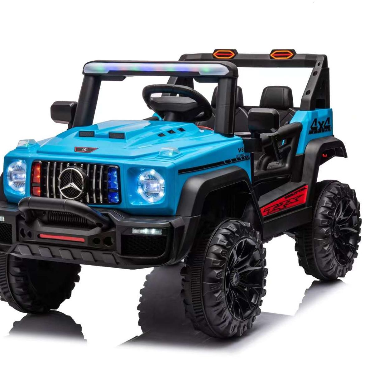 GENERICO - Jeep Electrico A Bateria 12V Modelo 9888 Celeste