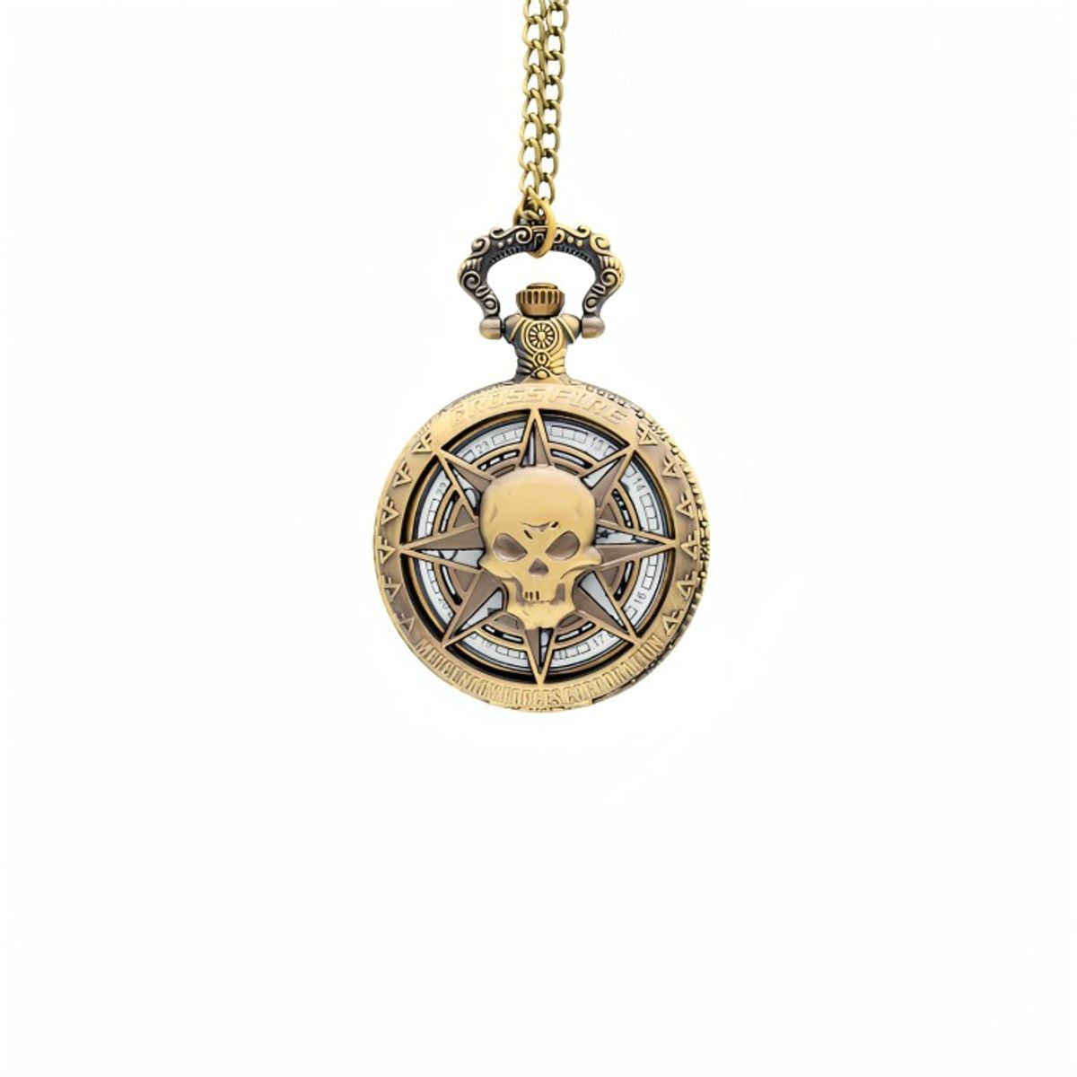 OEM - Reloj Bolsillo Cabeza de Esqueleto