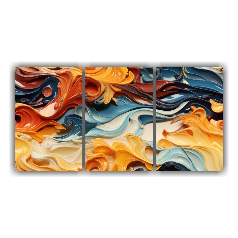 GENERICO - Pinturas Decorativas De Movimiento Refinado En Bastidor Con  240x120cm