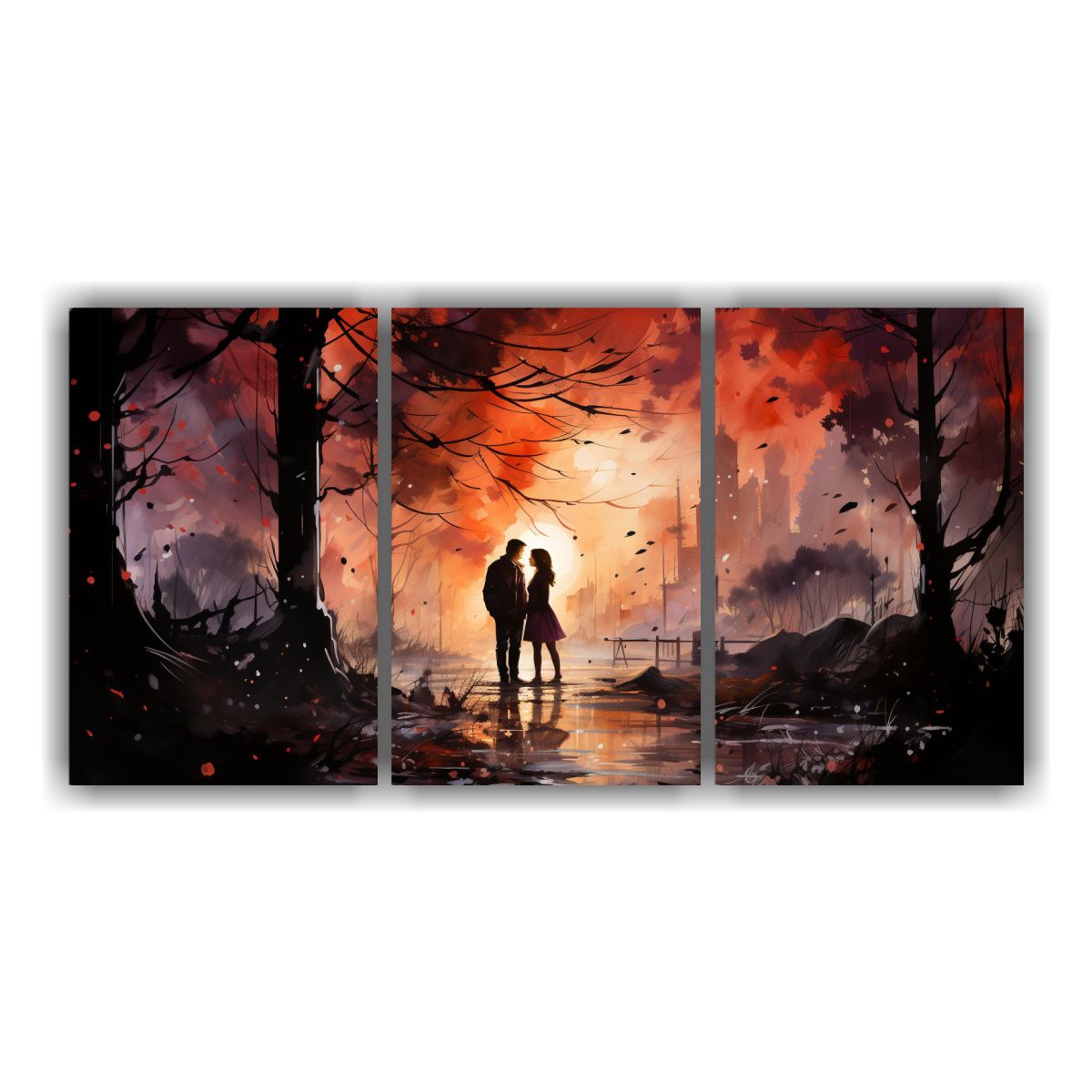 GENERICO - Cuadros Modernos Exuberantes The Night We Met En Bastidor Se 240x120cm