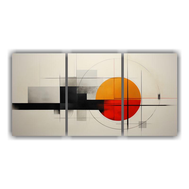 GENERICO - Pinturas Minimalistas Abstractas Dos Lienzos De Tela Con Tem 240x120cm