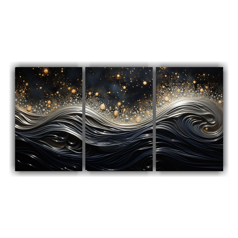 GENERICO - Pinturas Decorativas En Bastidor Estilo Puntillismo Luminoso 240x120cm