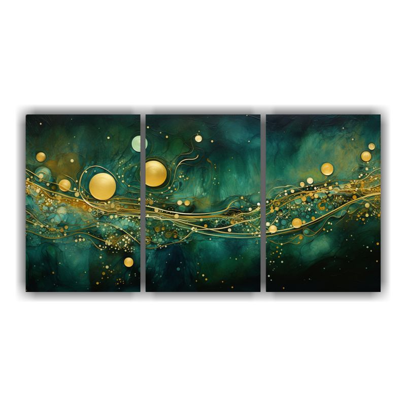 GENERICO - Cuadro Juvenil En Bastidor De Telas Luminosas Estilo Puntill 240x120cm