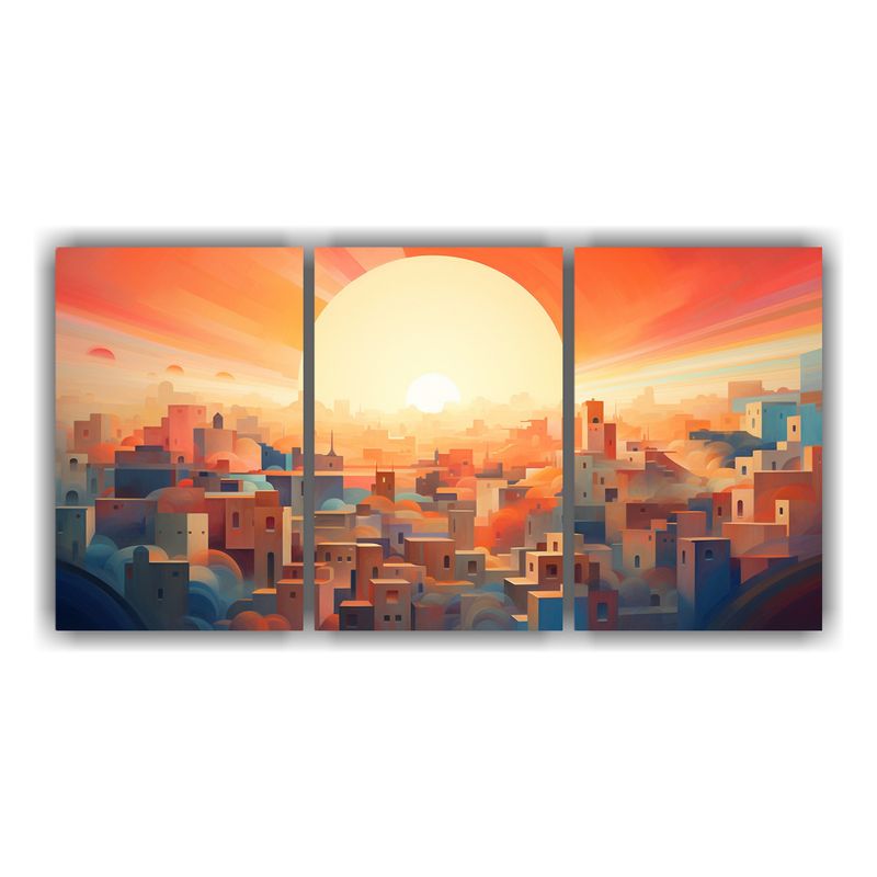 GENERICO - Pinturas Creativas Para Decorar El Comedor Con Suaves Gradie 240x120cm