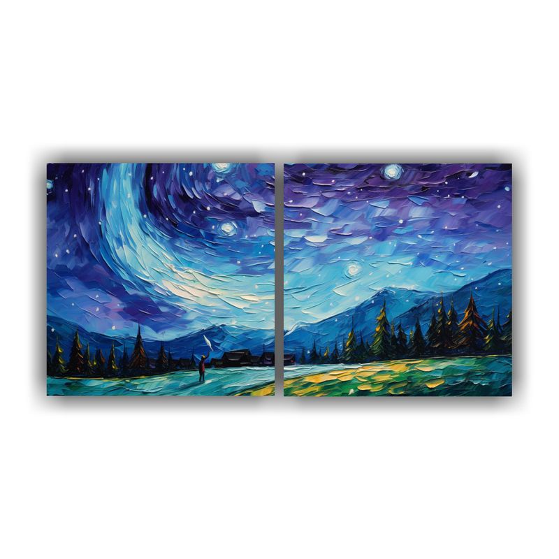 GENERICO - Cuadros Temáticos De Dos Tonos Con Un Hombre Volando Un Pap 160x80cm