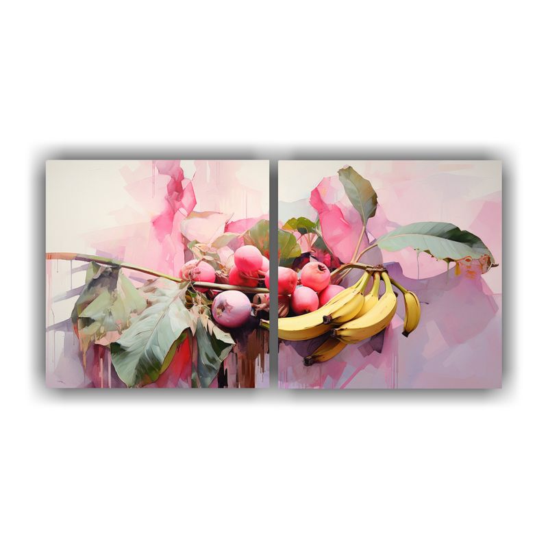 GENERICO - Obra Maestra Lienzo Cuadro De Un Árbol De Banana En Colores 160x80cm
