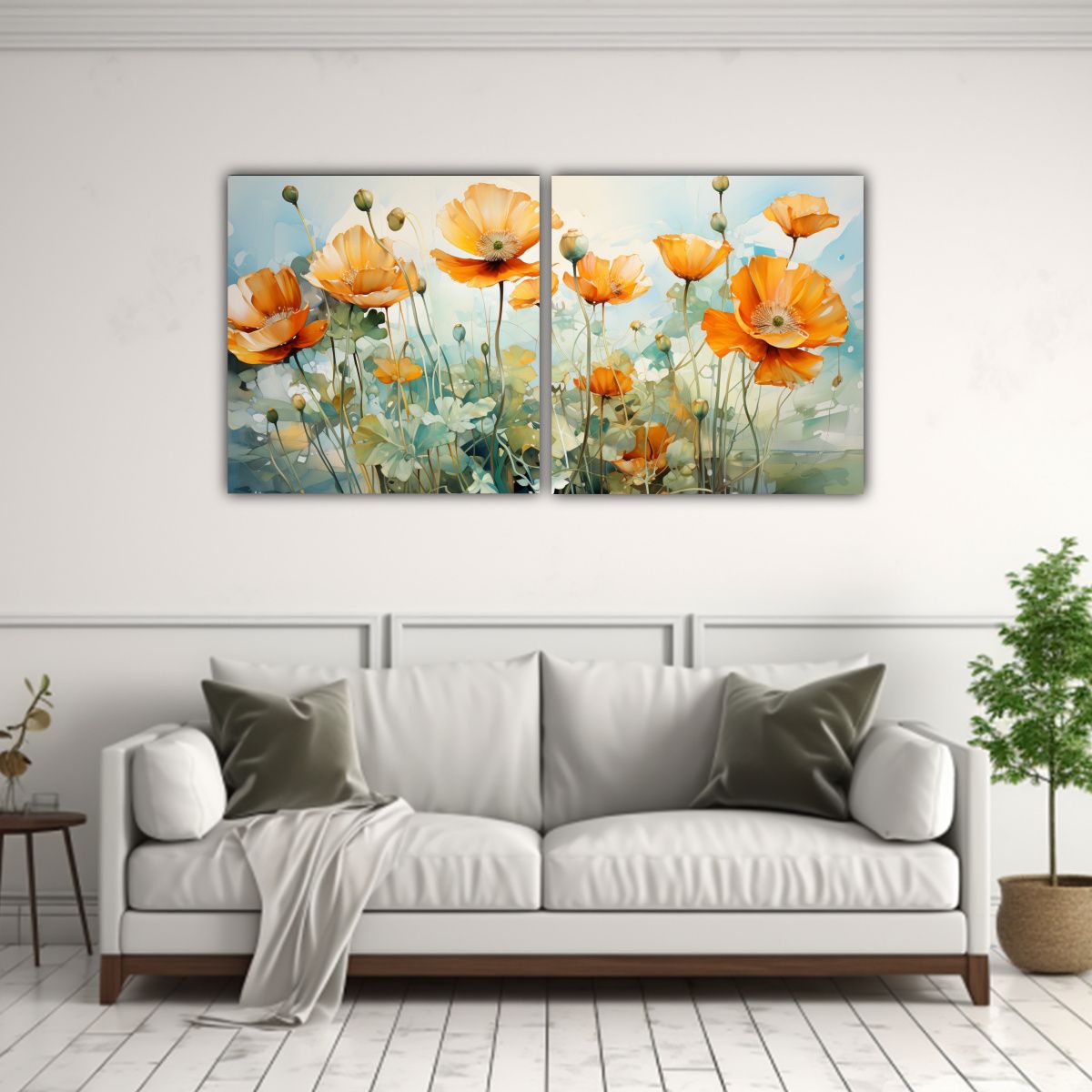 GENERICO - Cuadros Modernos Para El Hogar, Decoración Abstracta Con Fl 160x80cm